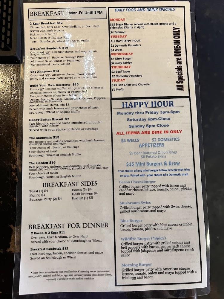 The Hideaway Sports Pub & Eatery Menu image 4